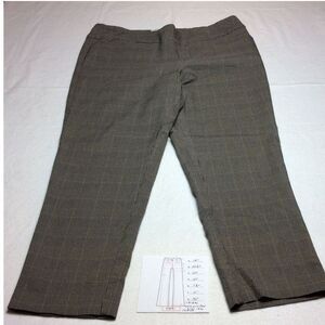 Tribal‎ Stitch Fix Women's Glen Plaid Check Dress Pants Size 16W Career Office